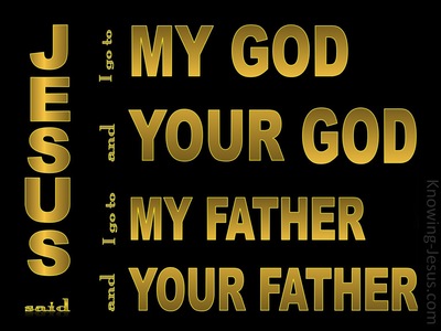 John 20:17 My God And Father, Your God And Father (gold)